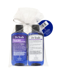 Dr Teal's Sleep Bath with Melatonin foaming bath bottle supports a peaceful unwind.
