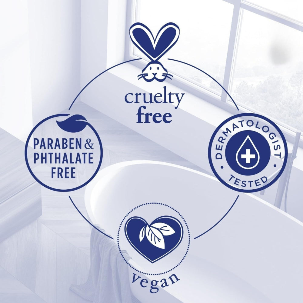 Dr Teal's vegan cruelty-free label visible on packaging.