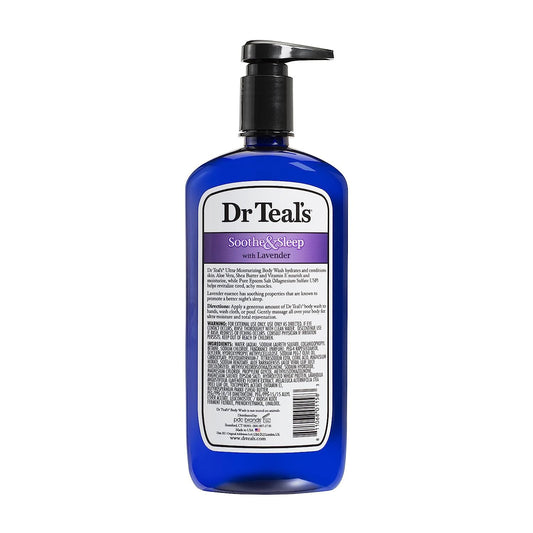 Dr Teal's Vitamin C & Citrus body wash bottle for bright cleanse and skin refresh.