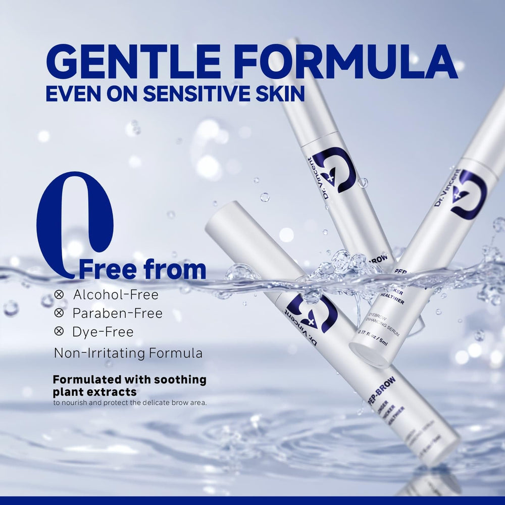 Dr Vincent packaging highlights 2.3x absorption for actives delivery
