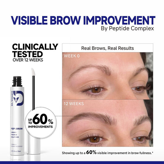 Dr Vincent serum applicator tip ready for precise brow application