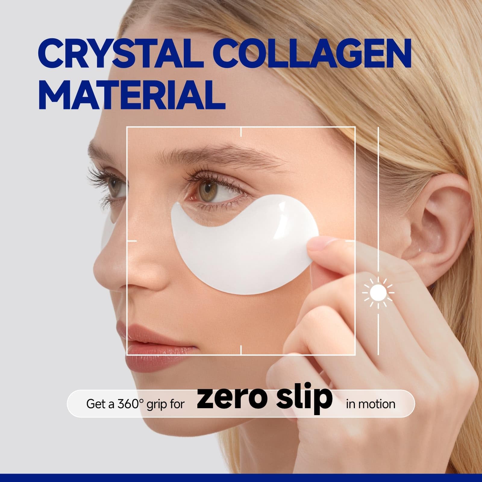 Dr Vincent patches feature no-slip design keeping patches secure around the eyes.