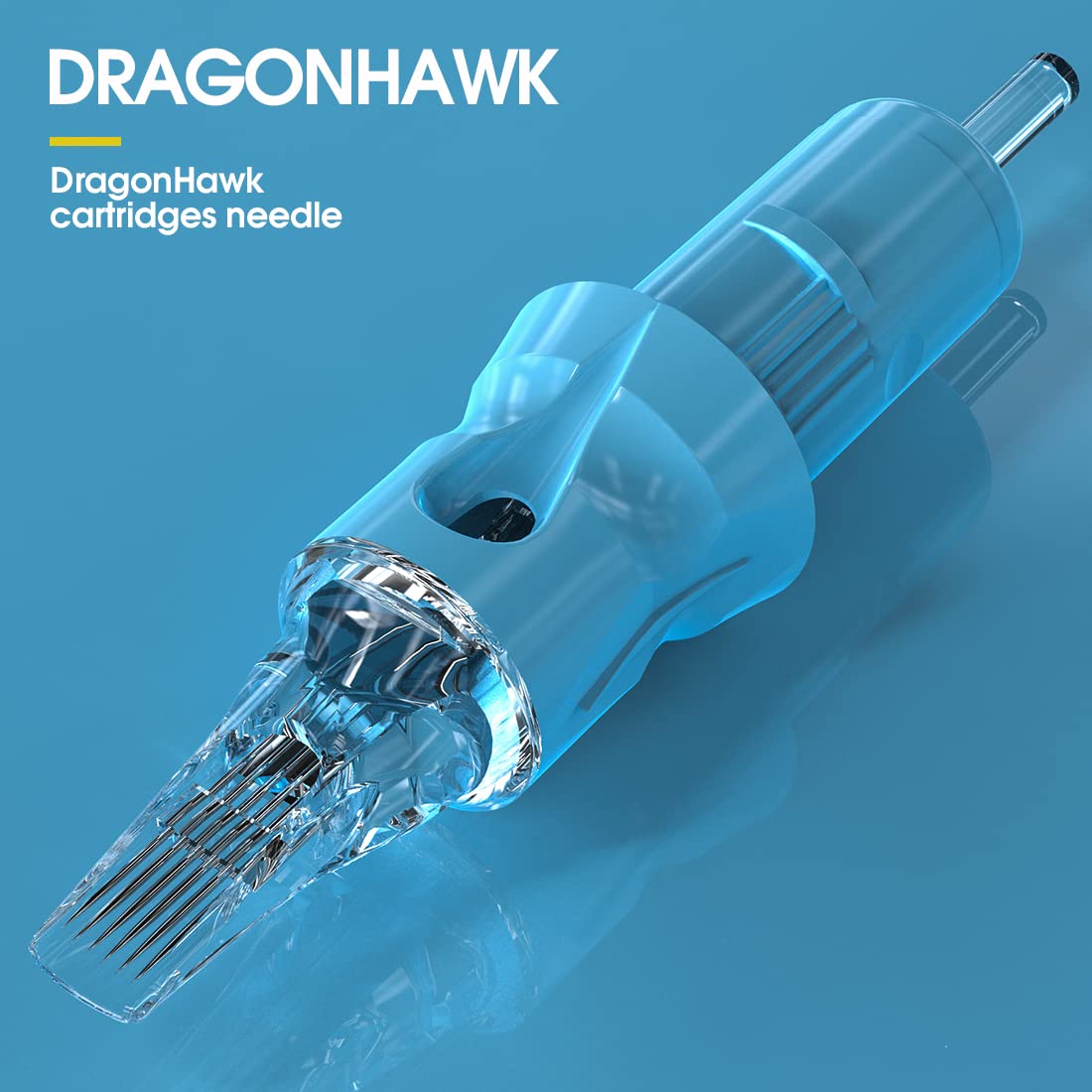 Dragonhawk 1005RL needle delivering smooth shading and ink control.