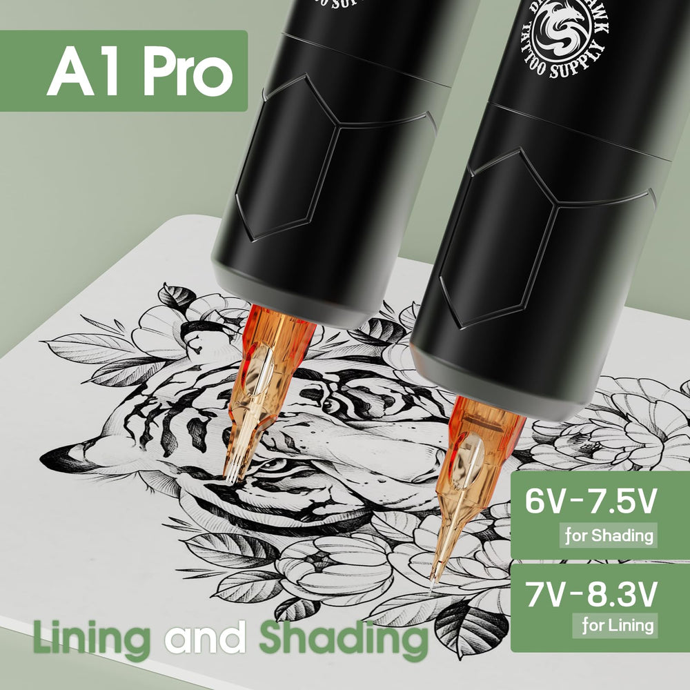 Dragonhawk A1 Pro is compatible with standard cartridge needles.