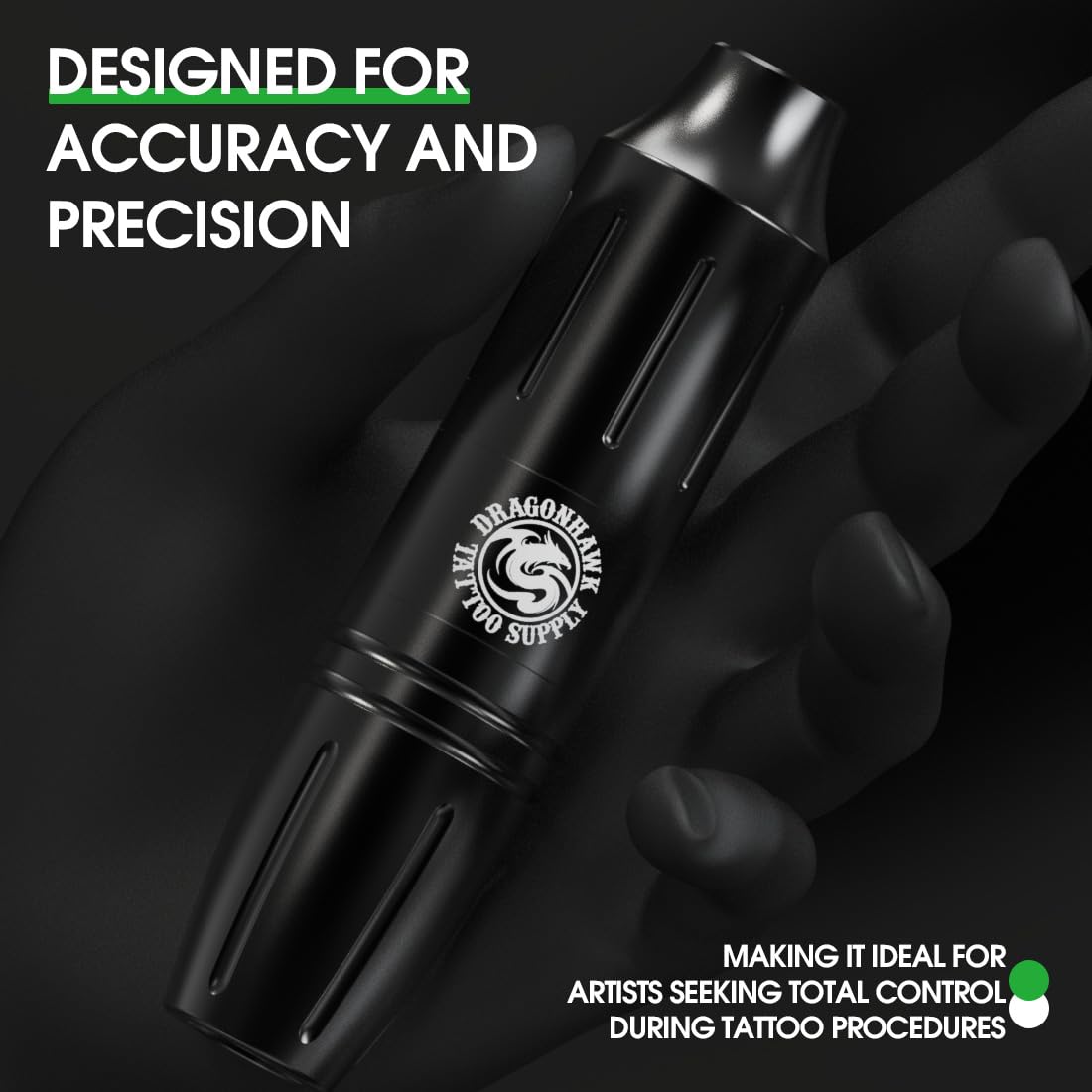 Dragonhawk B2 super tattoo battery with Mastlabs chip auto-recognition.