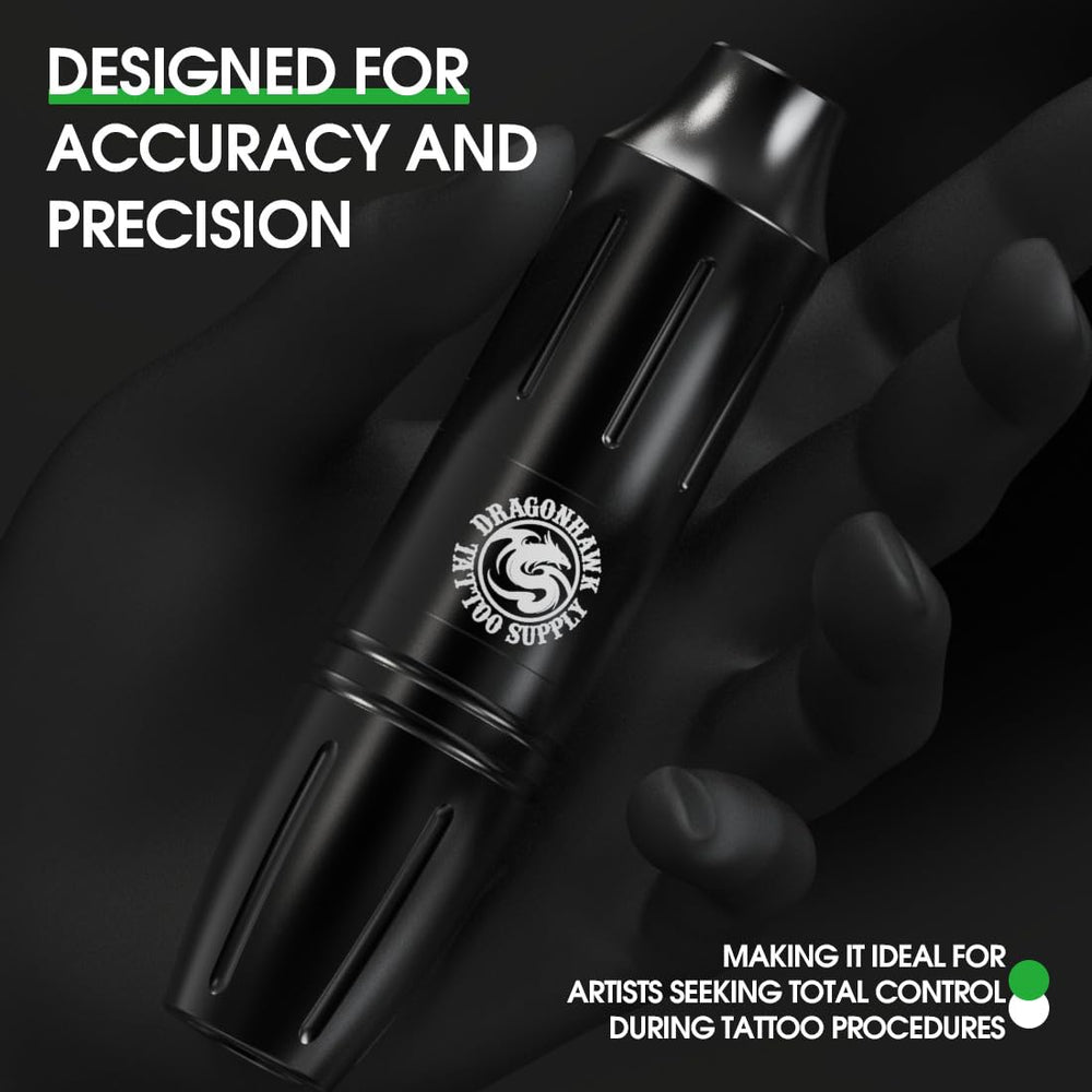Dragonhawk B2 super tattoo battery with Mastlabs chip auto-recognition.