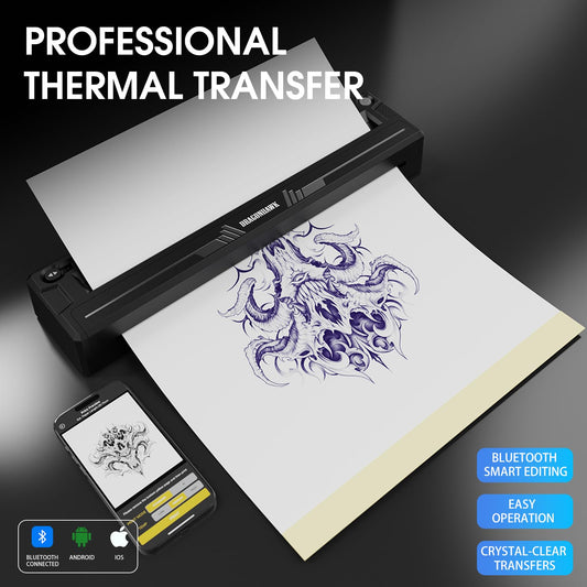 Dragonhawk L3 compact transfer printer enables on-site stencil transfers anywhere.