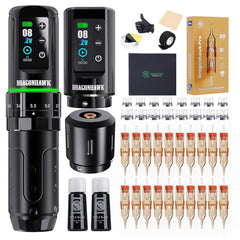 The Dragonhawk L3 cordless pen kit enables portable tattoo sessions anywhere.