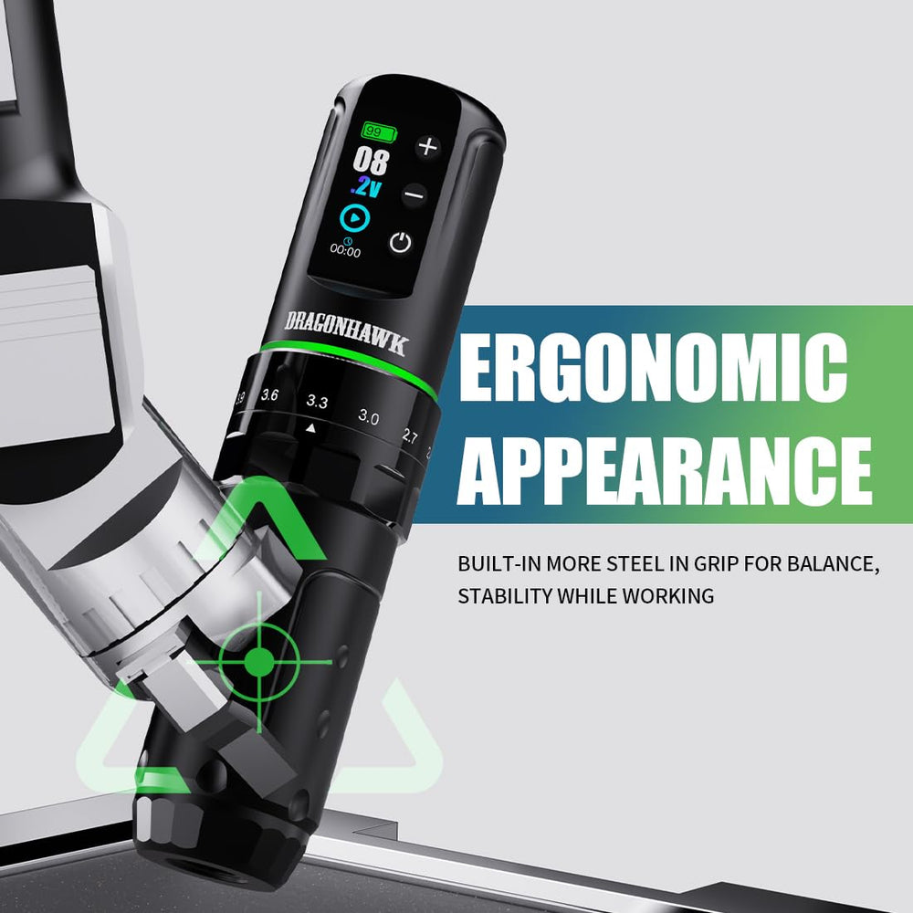 Ergonomic 32mm grip on the L3 supports comfortable long sessions.