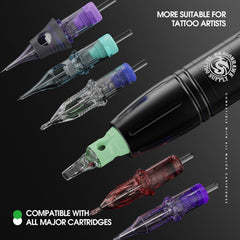 Dragonhawk tattoo pen ergonomic, lightweight design for precise control.