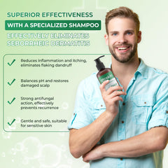 Fragrance-free Dr. Atoskin Shampoo bottle suitable for sensitive scalps.