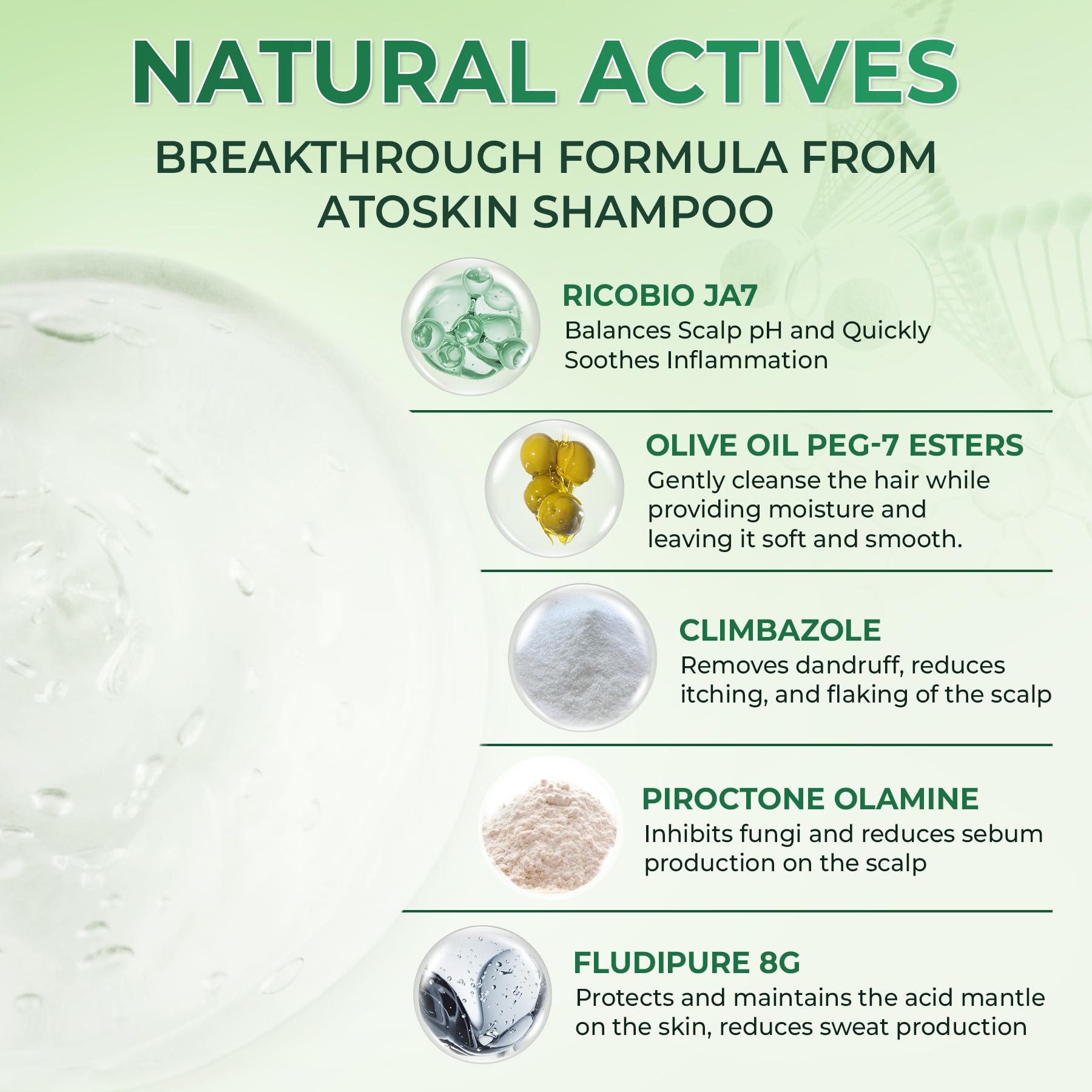 Lathering with Dr. Atoskin Shampoo to soothe flaky, itchy scalp.
