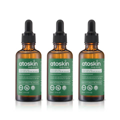 dratoskin scalp serum bottle showcases the 3-pack with a refreshing scalp sensation.