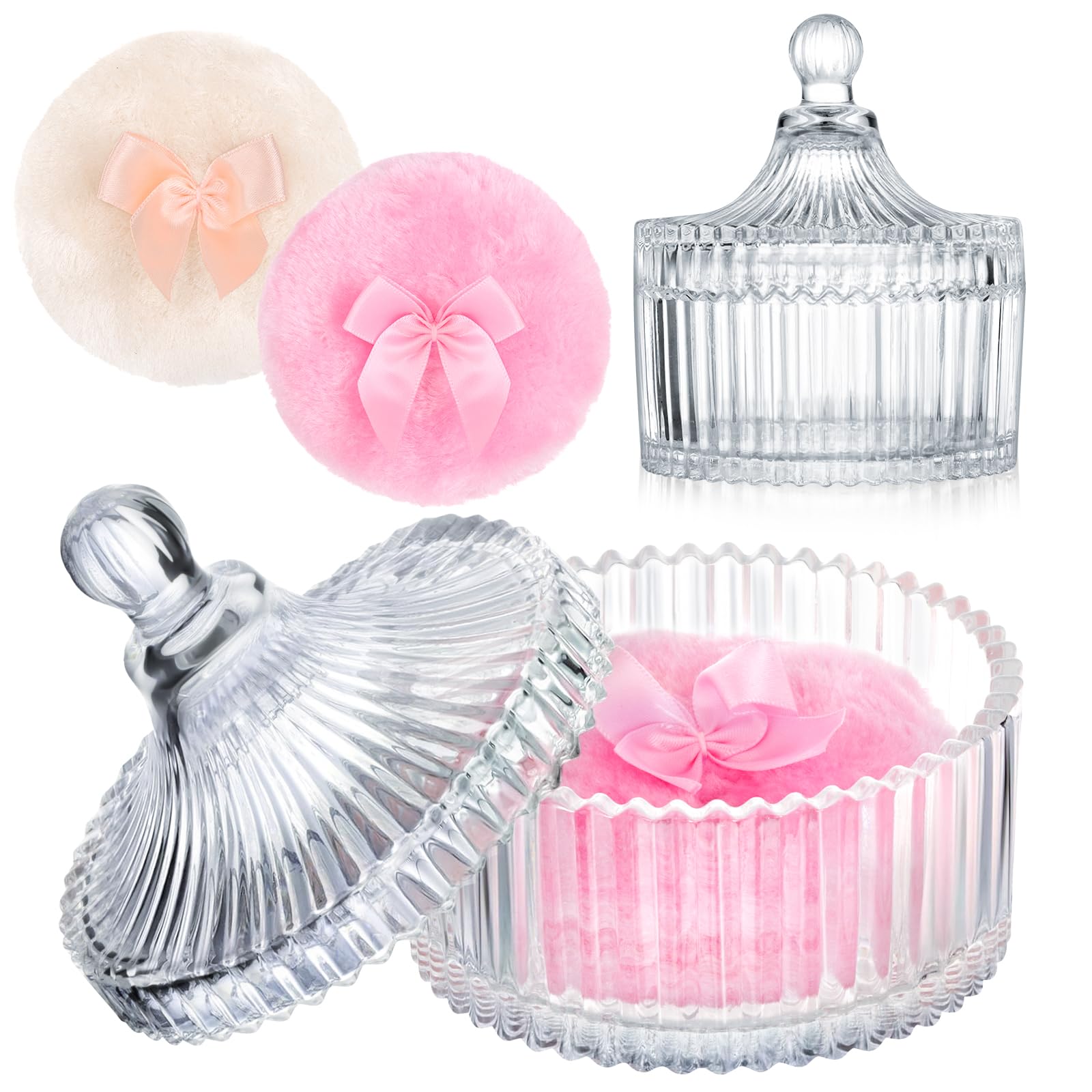 Draupnir body powder puff in soft plush supports even powder application