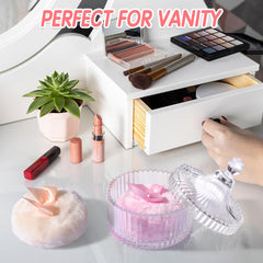 Draupnir puff used to apply powder to face and body with even coverage