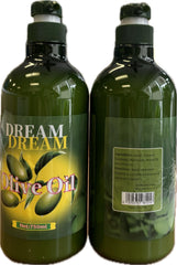 Dream Dream olive oil lotion 750ml bottle, smooths dry skin with long-lasting hydration.