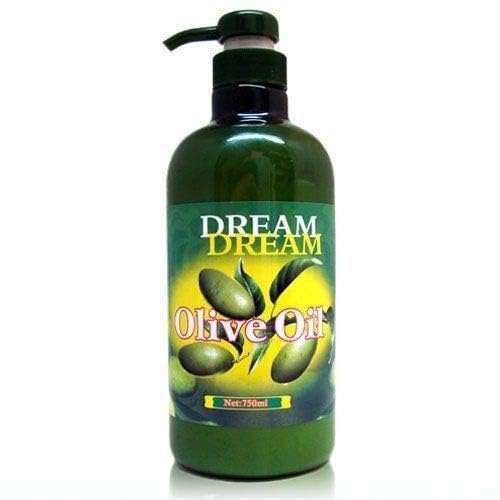 Dream Dream Olive Oil Lotion texture shows a non-greasy finish
