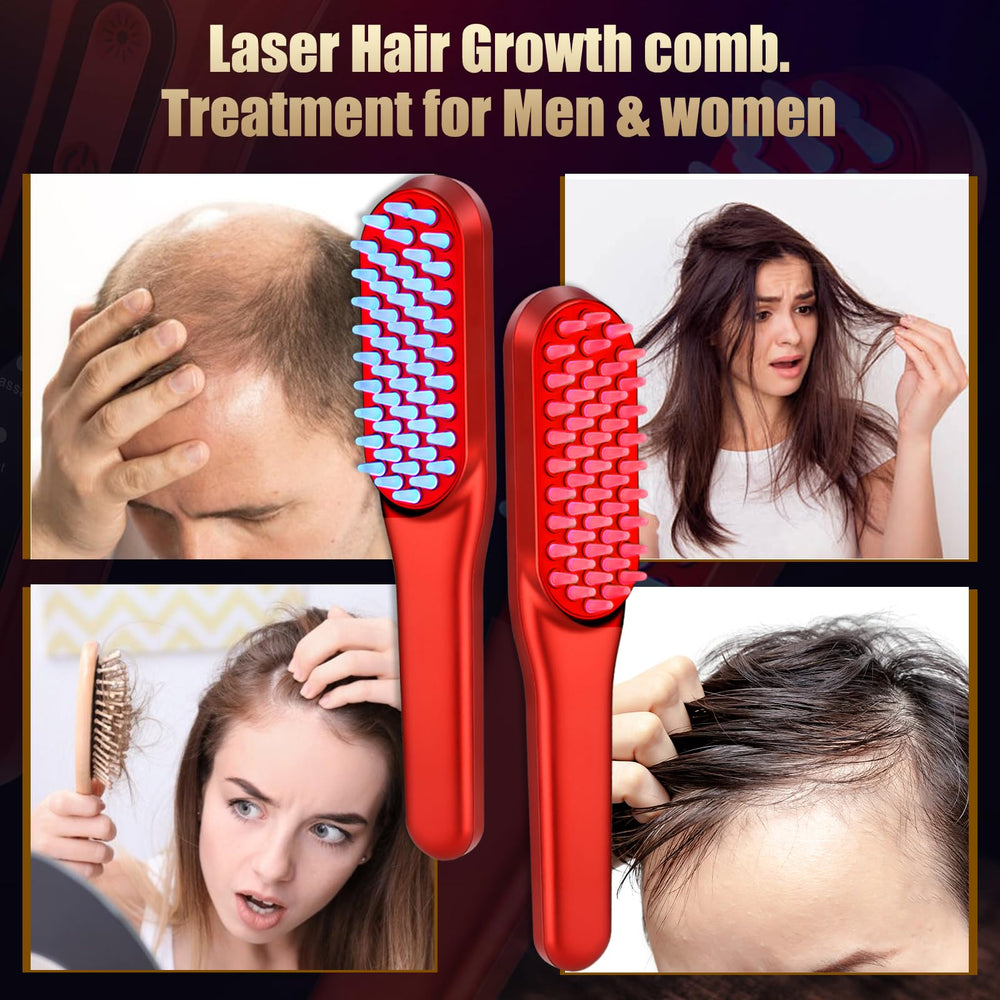 DREWALA Front view of comb, compact device for convenient sessions.