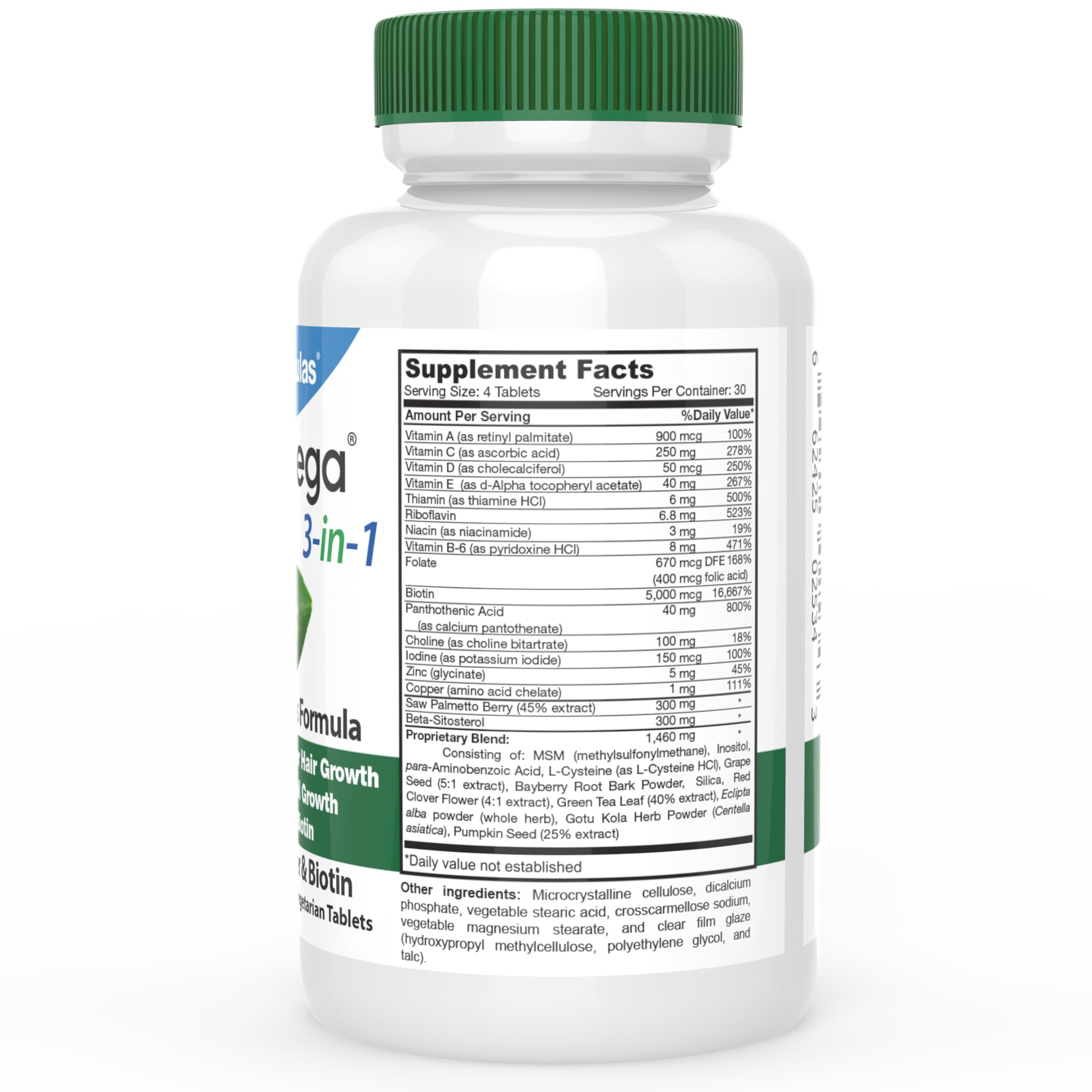 DrFormulas HairOmega capsules close-up promoting hair growth and vitality
