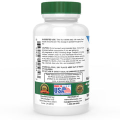 DrFormulas HairOmega label close-up shows 3-in-1 formula benefits