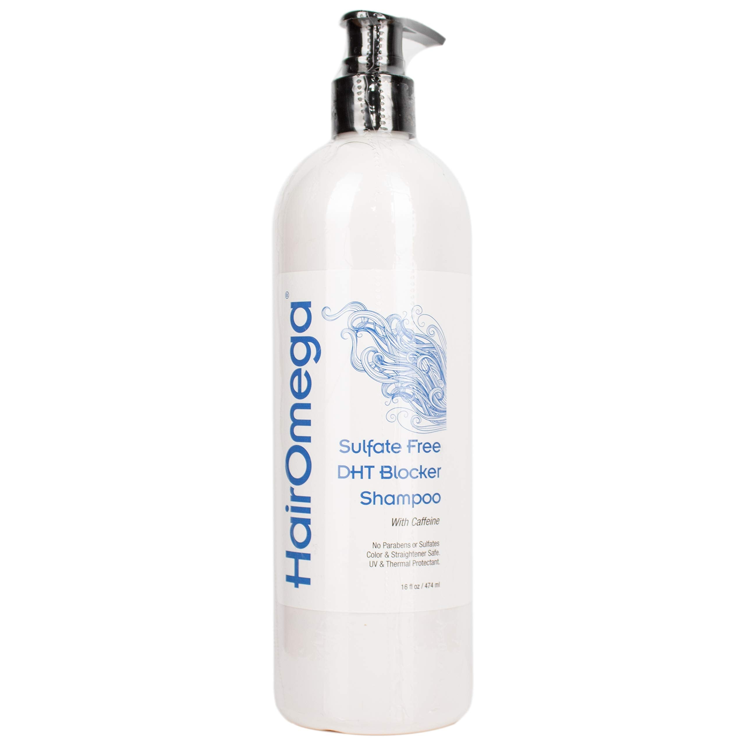 DrFormulas HairOmega Shampoo closeup highlights active ingredients for hair vitality