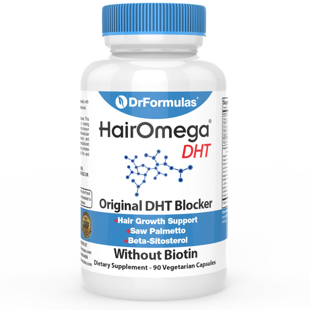 DrFormulas Original DHT Blocker bottle — 90 capsules for daily hair health support.