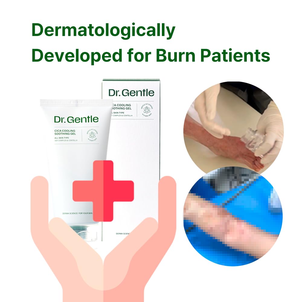 Outdoor use scenario with Dr.Gentle cooling gel after sun exposure.