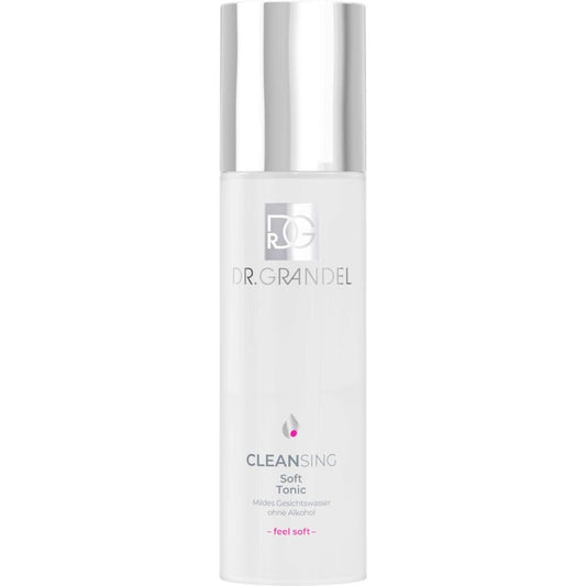 Dr Grandel Soft Tonic bottle pour for gentle hydration after cleansing