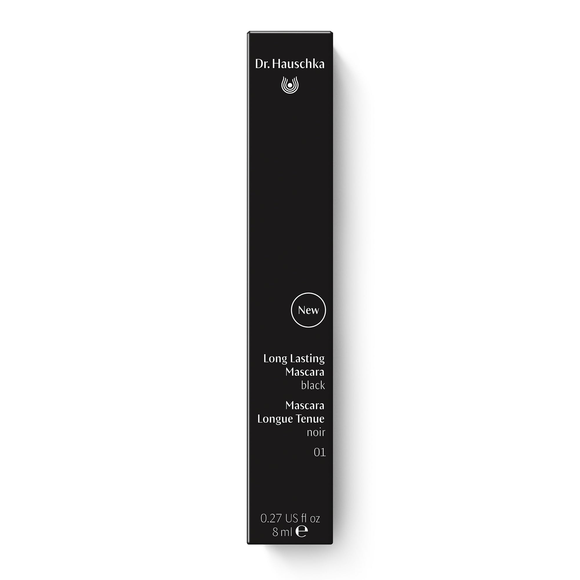 Close-up of lashes with Dr. Hauschka mascara providing length and definition