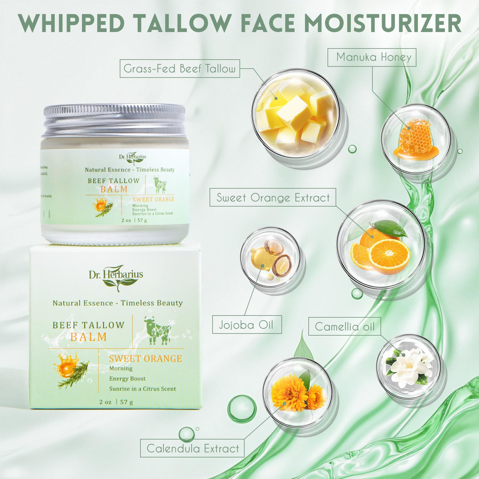 Creamy balm spread on finger highlights rich texture for quick moisture