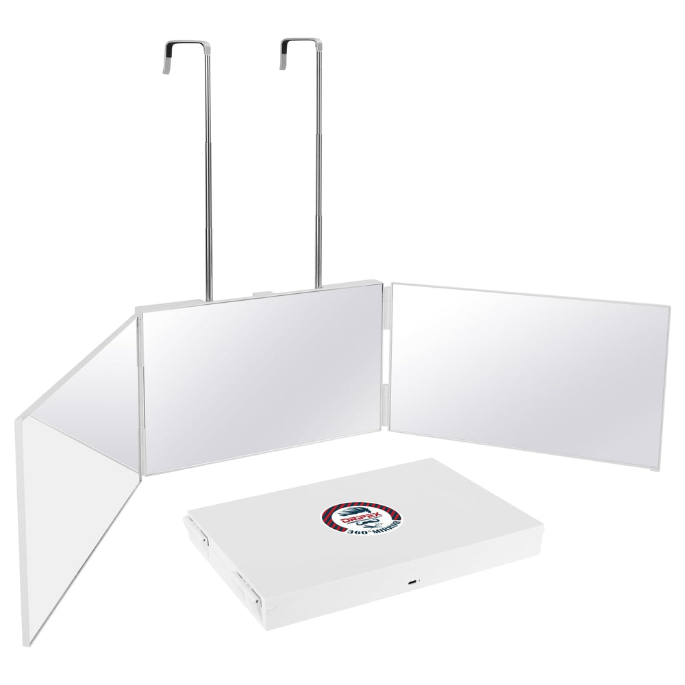Dripex home styling mirror supports daily makeup and hair routines.