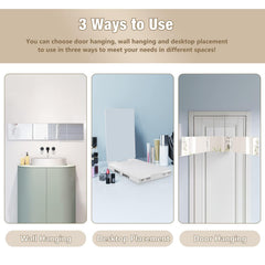 Dripex three-way design supports door, wall, or desktop placement for flexibility.