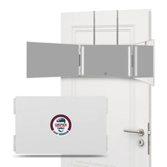 Dripex upgraded door hook protects door seams while securing the mirror.