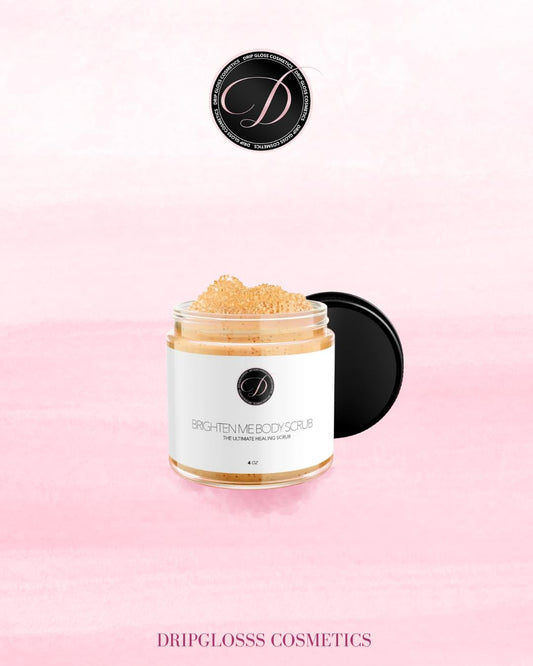 Dripglosss Brighten Me Scrub applied on bikini line showing gentle exfoliation.