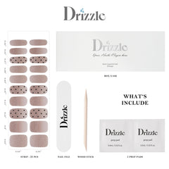 Drizzle Cha-Cha included tools help apply and trim for neat results.