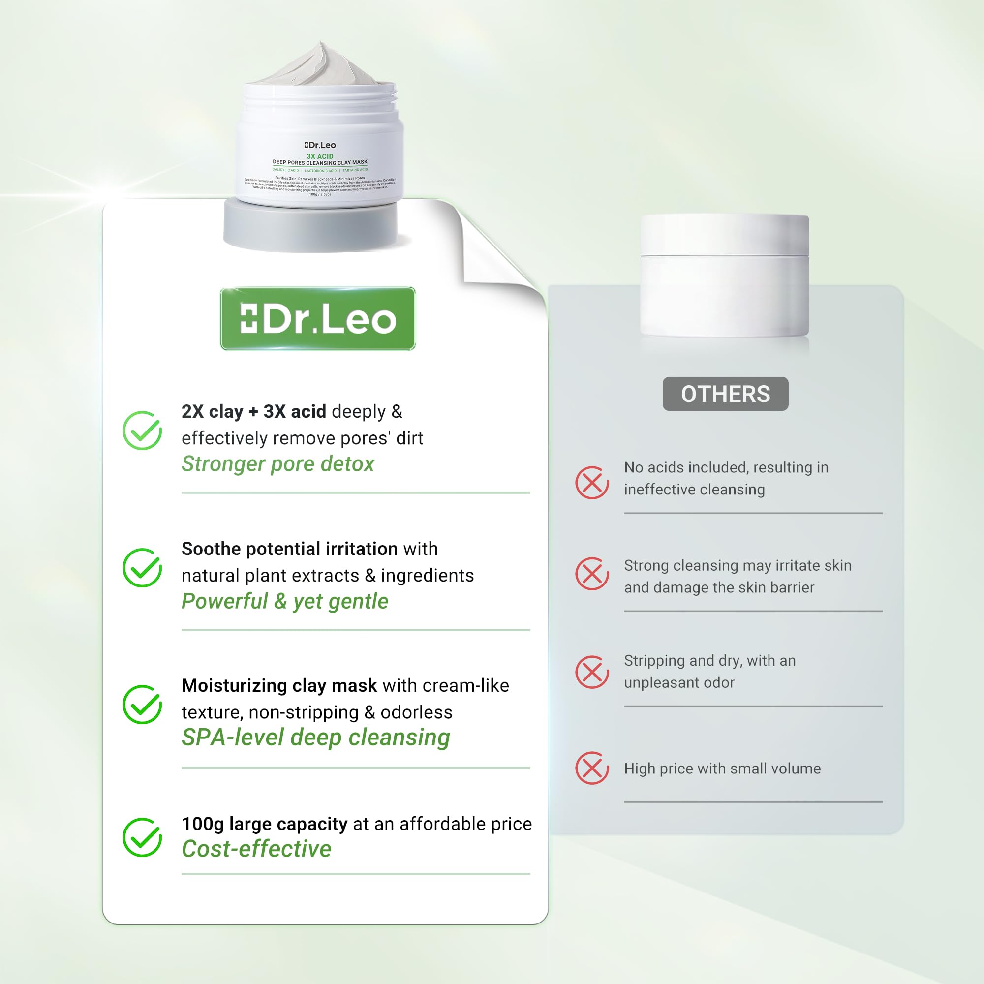 Dr.Leo weekly use guidance for dry to combination skin in routine shot.