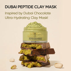 Charcoal close-up on Dr.Melaxin Dubai Peptide Clay Mask showing absorption emphasis