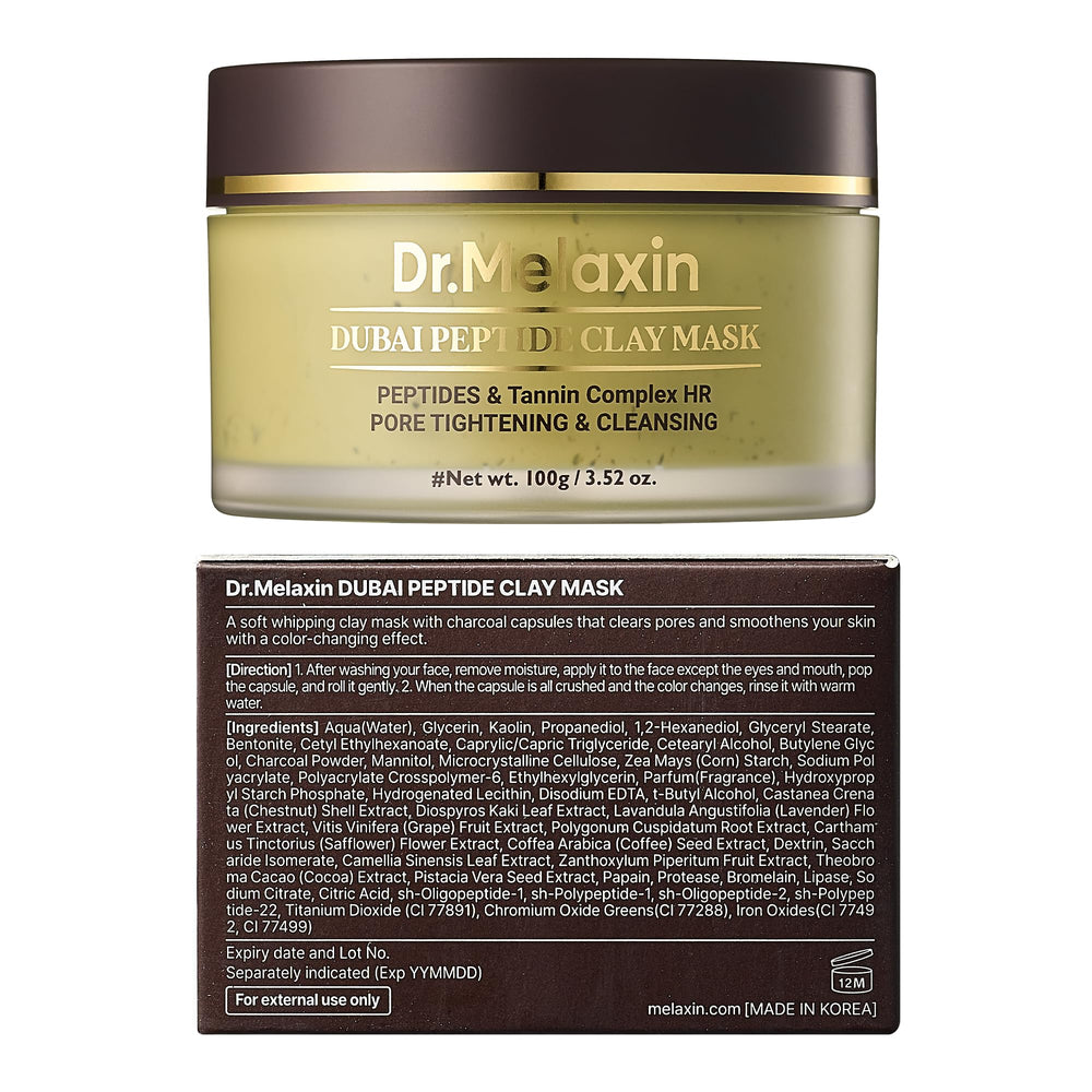 Hydration finish of Dr.Melaxin Dubai Peptide Clay Mask after use