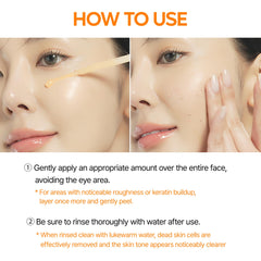 Dr.Melaxin Peel Shot swatch on skin showing glow