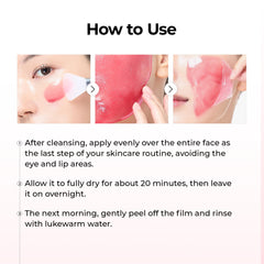 Dr.Melaxin TXA mask glow effect in a nighttime routine for radiant skin.