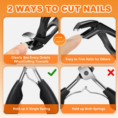 DRMODE nail file and lifter included for easy maintenance.