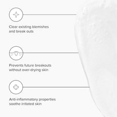 DRMTLGY Acne Cleanser foam texture for refreshing wash