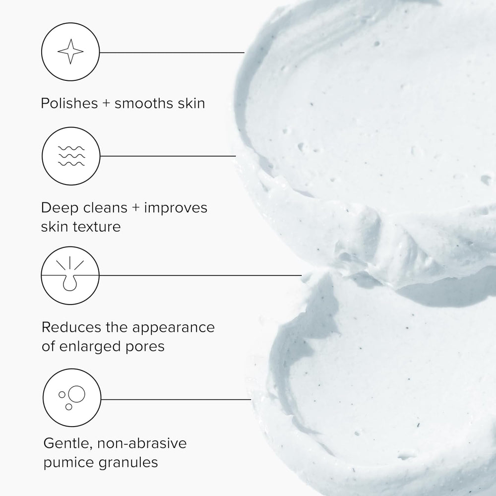 DRMTLGY face mask application shows a soothing skincare ritual.