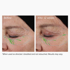 DRMTLGY lifting and firming serum spread on face
