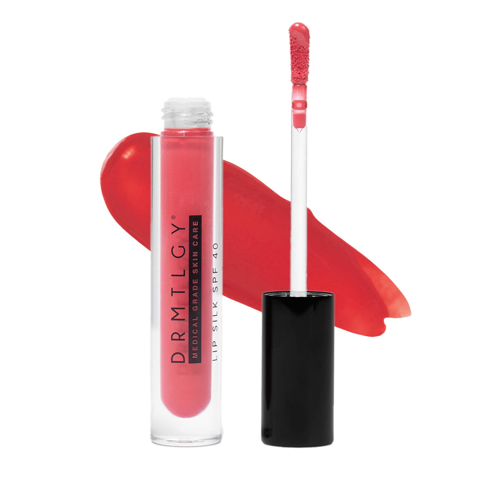 DRMTLGY Lip Silk SPF 40 Bold tinted-balm: adds subtle color and lasting hydration.