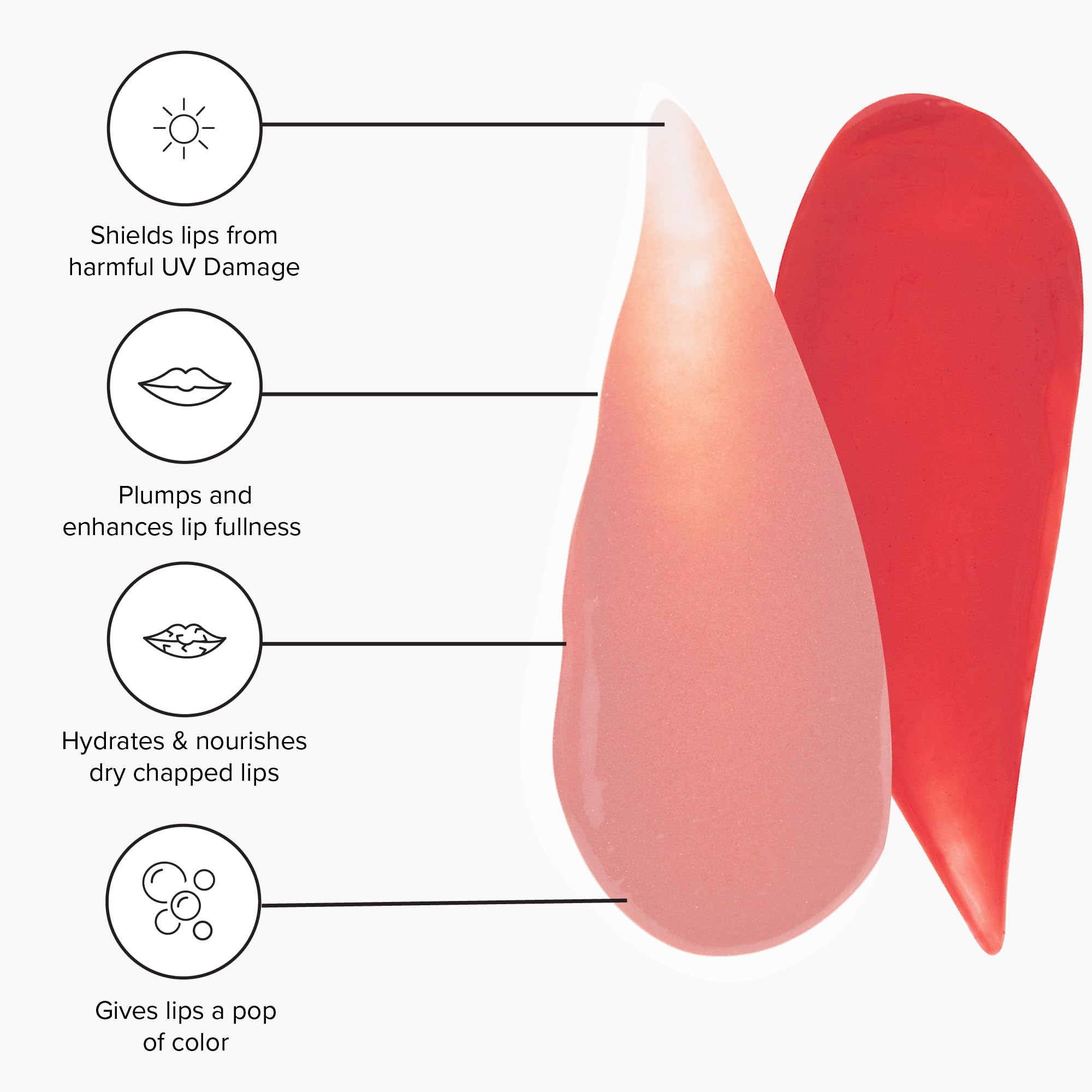Silky, non-sticky Lip Silk texture provides gloss without heaviness