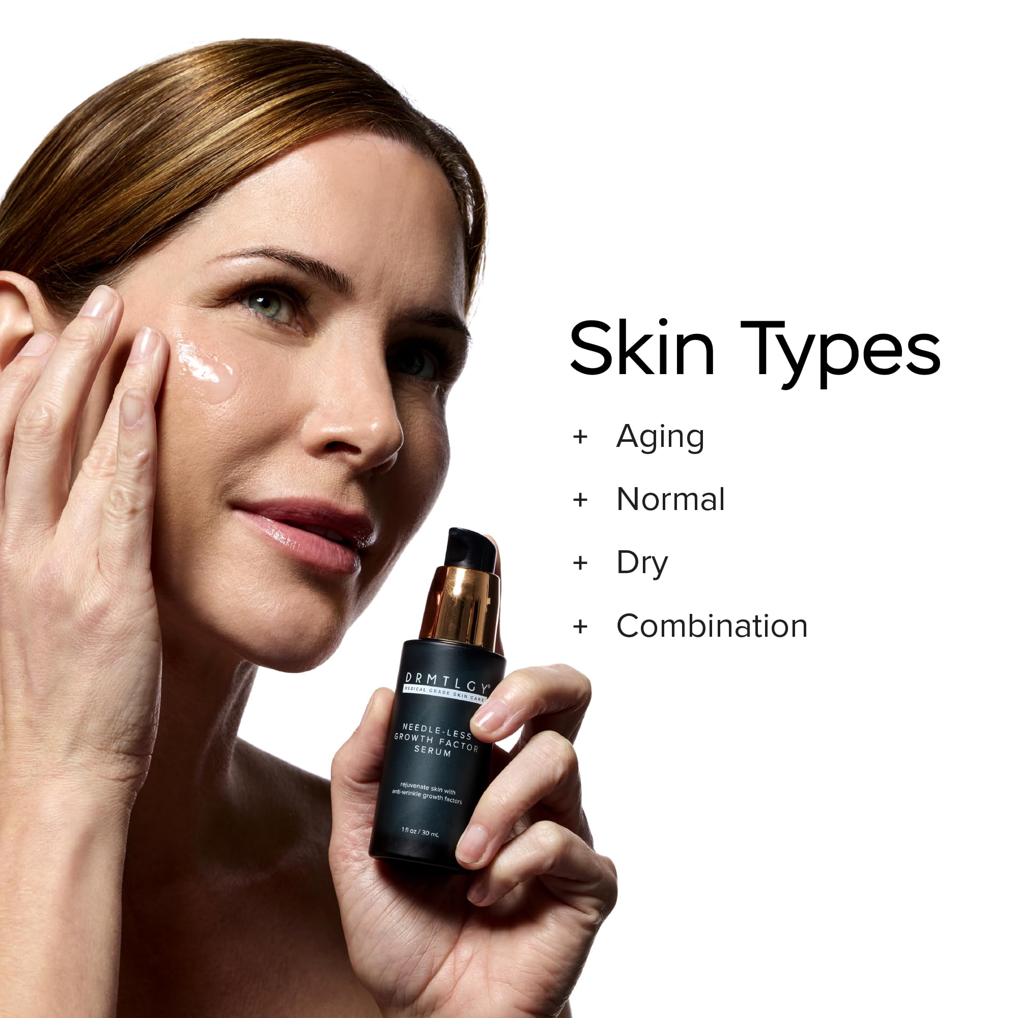 DRMTLGY close-up of serum layering under moisturizer
