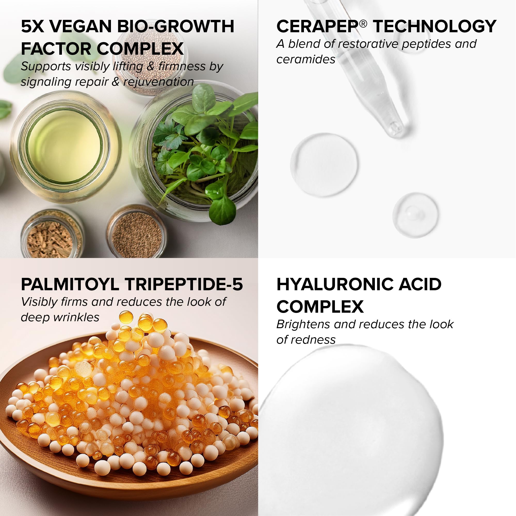 DRMTLGY silky, fast-absorbing serum texture on skin