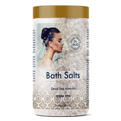 DR.MUD Dead Sea Salt packaging highlighting premium minerals for an at-home spa experience