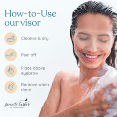 DROP OF DIVINITI eye shield care and disposal after shower